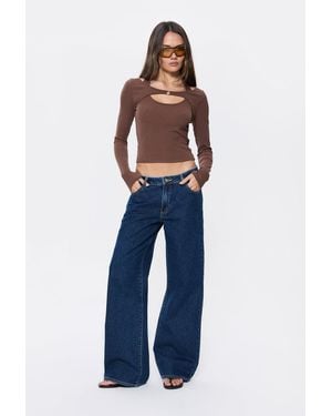 Abrand Jeans 99 Low & Baggy Tara Recycled - Blue