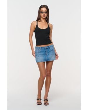 Abrand Jeans 99 Low Skirt Maya Recycled - Blue