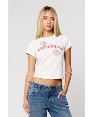 Abrand Jeans Dreamgaze Baby Tee - White