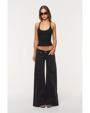 Abrand Jeans 00 Super Low & Wide Sophie Tall - Blue