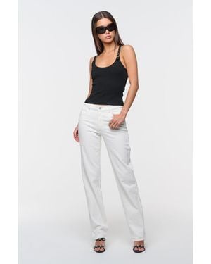 Abrand Jeans 95 Mid & Straight Eden - White