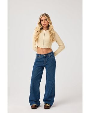 Abrand Jeans 99 Low Baggy Petite - Blue