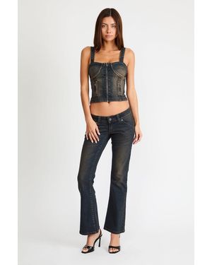 Abrand Jeans 00 Super Low Kick Bowie - Blue