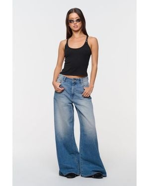 Abrand Jeans 94 High & Baggy Tamara Cinch Recycled - Blue
