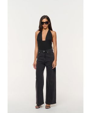 Abrand Jeans 94 High & Wide Petite Sophie - Blue