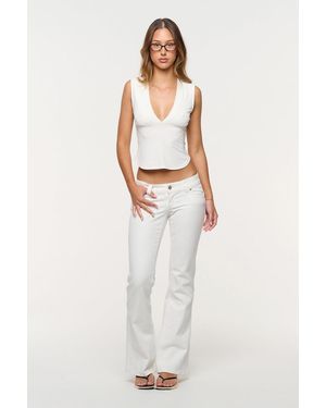 Abrand Jeans 00 Super Low Kick Tall - White