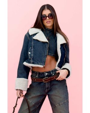 Abrand Jeans Nightlife Denim Sherpa - Blue