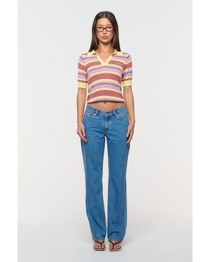 Abrand Jeans 99 Low & Straight Rae Recycled - Blue