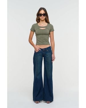 Abrand Jeans 00 Super Low & Wide Recycled Tall Jeans - Blue