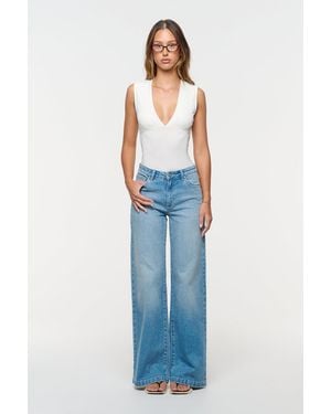 Abrand Jeans 95 Mid & Wide Tall Maya - Blue