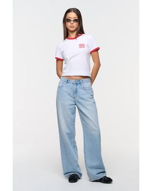 Abrand Jeans 95 Mid & Baggy Lily Recycled - Blue