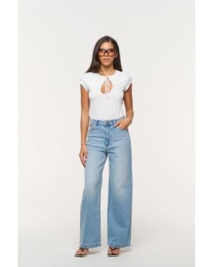 Abrand Jeans 94 High & Wide Petite Jody - Blue