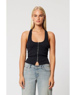 Abrand Jeans Addison Racer Top - Blue