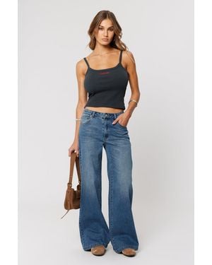 Abrand Jeans 95 Mid & Wide Petra - Blue