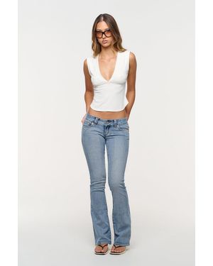 Abrand Jeans 00 Super Low Kick Tall Harper - Gray