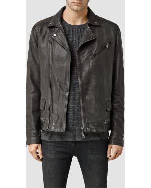 AllSaints Misaki Leather Biker Usa Usa - Grey