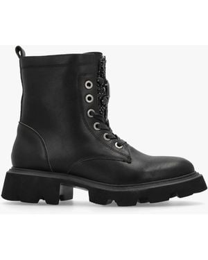 Daniel Amari Embellished Ankle Boots - Black