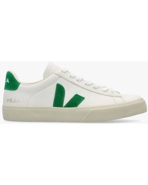 Veja Campo Chromefree Leather Extra Emeraude Trainers , Metalic - Green