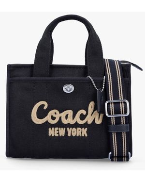 COACH Cargo Black Canvas Tote Bag Lyst UK