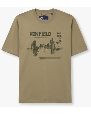 Penfield Pf Reverence T-Shirt , Fabric - Green