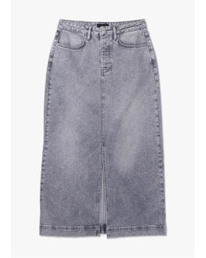 Levete Room Lroom Ella Denim Skirt - Grey