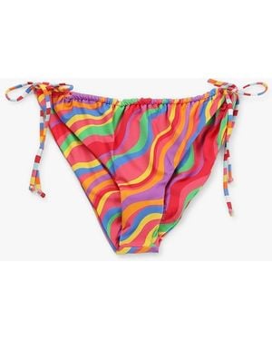 It's Now Cool Gathered Tie Up Bikini Bottoms - White