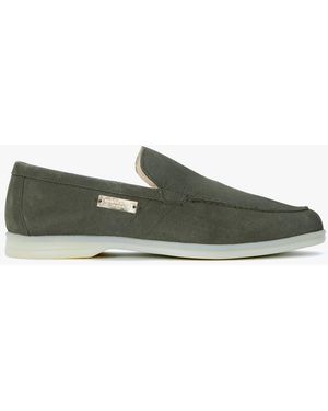 Android Homme Suede Loafers - Green