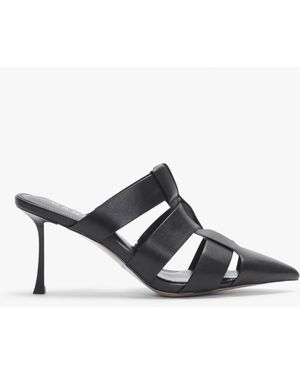 Daniel Sylvie Pointed Toe Heeled Mules - White