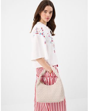 Accessorize Quilted Handbag - White