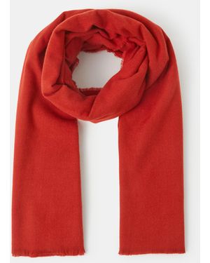Accessorize Super Soft Plain Blanket Scarf - Red