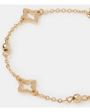 Accessorize Clover Cut-Out Station Bracelet - White