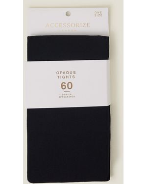 Accessorize Cotton 60-Denier Tights - White