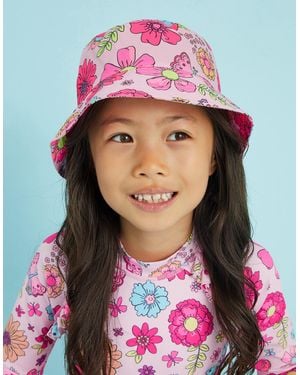 Accessorize Floral Print Bucket Hat - Pink