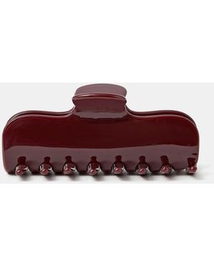 Accessorize Large Glossy Claw Clip - Purple