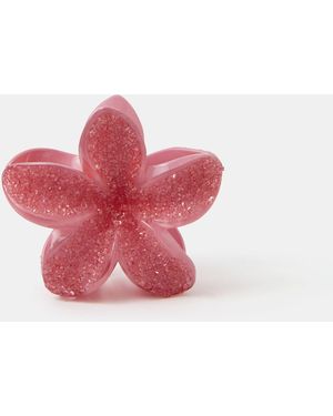 Accessorize Gem Tropical Flower Claw Clip - Pink