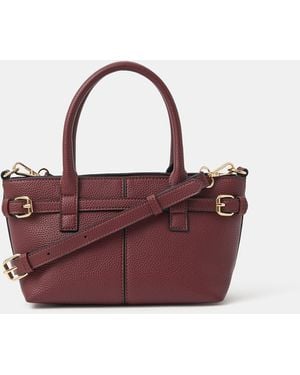 Accessorize Buckle Strap Handbag - Purple