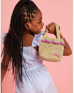 Accessorize Cherry Woven Bag - Red
