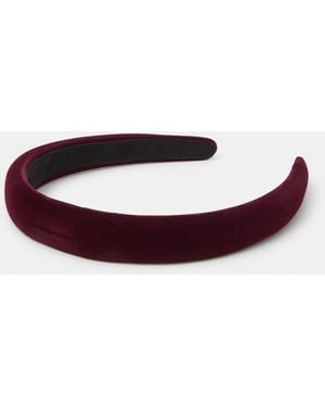 Accessorize Velvet Headband - Red
