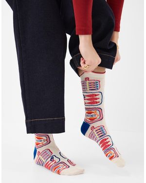 Accessorize Sardines Socks - Blue