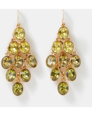Accessorize Ombré Chandelier Drop Earrings - Metallic
