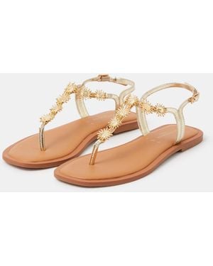 Accessorize Sun Embellished Sandals - White