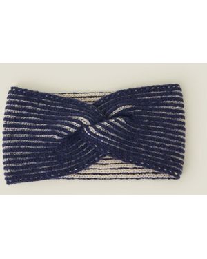 Accessorize Twist Knit Bando Headband Blue