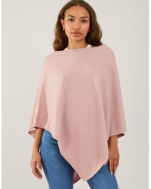 Accessorize Knit Poncho - Natural