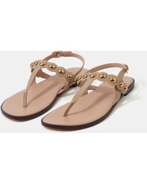 Accessorize Stud Strappy Sandals - Pink