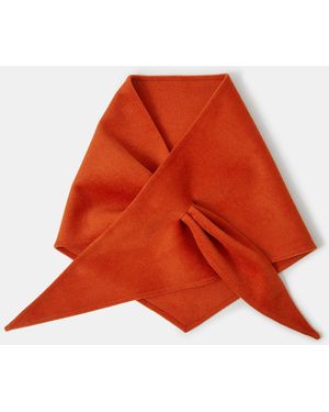 Accessorize Large Knitted Triangle Scarf - Red