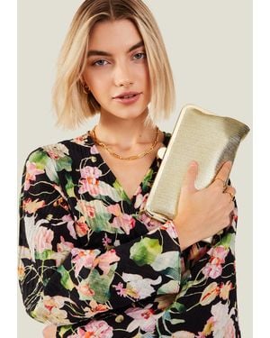 Accessorize Metallic Clutch Bag
