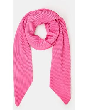 Accessorize Lightweight Pleated Scarf - Pink