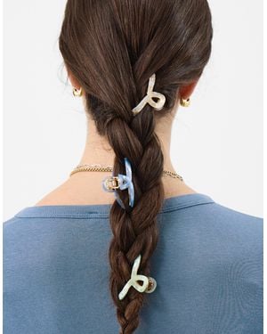 Accessorize 3-Pack Mini Twist Claw Clips - Natural