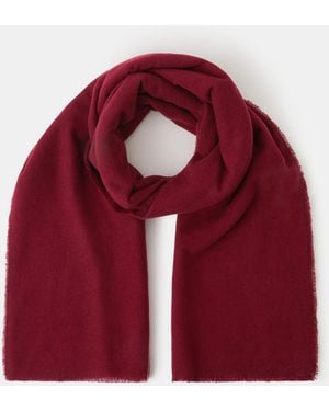 Accessorize Super Soft Plain Blanket Scarf - Red