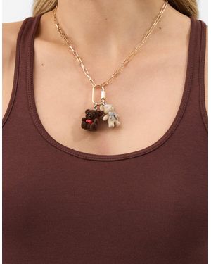 Accessorize Bear Jewellery Charm - Brown